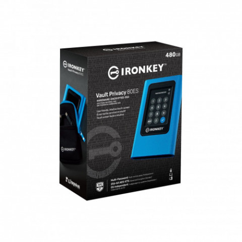 Накопичувач зовнішній SSD Portable 3.84TB Kingston IronKey Vault Privacy 80 (IKVP80ES/3840G)