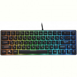 Клавіатура 2E Gaming KG345 RGB 68key USB Transparent