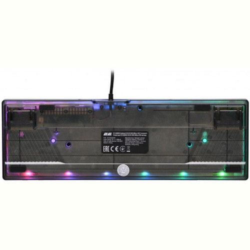 Клавіатура 2E Gaming KG345 RGB 68key USB Transparent