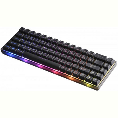 Клавіатура 2E Gaming KG345 RGB 68key USB Transparent