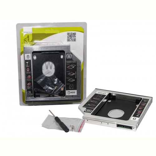 Адаптер 1StCharger HDD 2.5" в відсік приводу ноутбука SATA/mSATA (HDC1ST127-1)