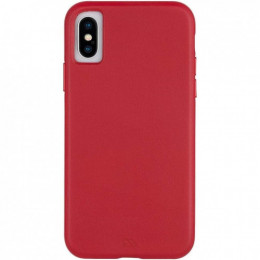 Чохол-накладка Case-Mate Barely There Leather для Apple iPhone X / iPhone XS Red (CM037748)