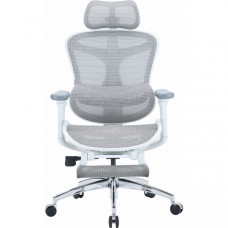 Крісло офісне з підставкою для ніг Sihoo DORO C300L Mesh White with footrest (DORO-C300L-A3-102-JT)