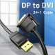 Кабель Vention DisplayPort - DVI-D (M/M), 1.5 м, Black (HAFBG)