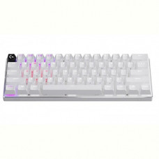 Клавiатура бездротова Logitech G PRO X 60 TKL GX Optical Tactile White (920-011930)