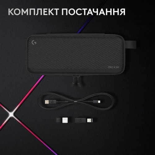 Клавiатура Logitech G PRO X 60 TKL GX Optical Tactile White (920-011930)