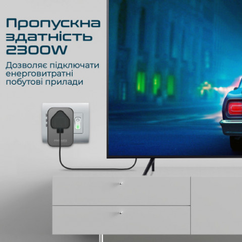 Зарядний пристрій Promate TripMate-GaN75 75W Black