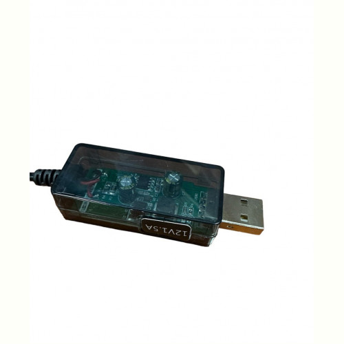 Адаптер XoKo USB - DC (M/M), 5/12В, 0.8 м, Black (DC-5-12-1,5A)