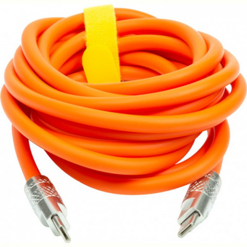 Кабель PowerPlant USB Type-C - USB Type-C (M/M) PD 120W, 3 м, Orange (CA913923)