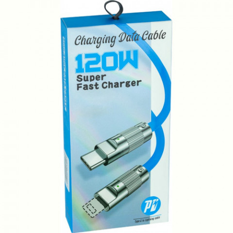 Кабель PowerPlant USB Type-C - USB Type-C (M/M) PD 120W, 3 м, Orange (CA913923)