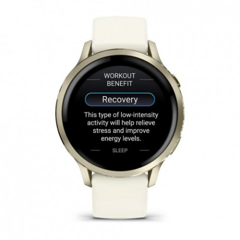 Смарт-годинник Garmin Venu 4 41mm Luna Gold with Bone Silicone (010-03013-40)