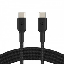Кабель Belkin Braided USB Type-C-USB Type-C, 1м Black (CAB004BT1MBK)