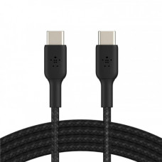 Кабель Belkin Braided USB Type-C-USB Type-C, 1м Black (CAB004BT1MBK)