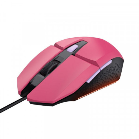Миша Trust GXT 109 Felox, RGB, USB-A, рожевий