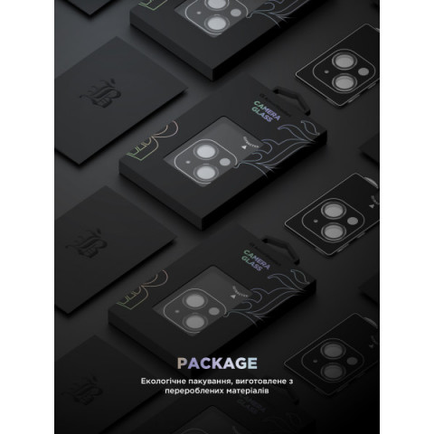 Захисне скло для камери ArmorStandart Supreme Black Icon для iPhone 15/15 Plus Clear (ARM76599)