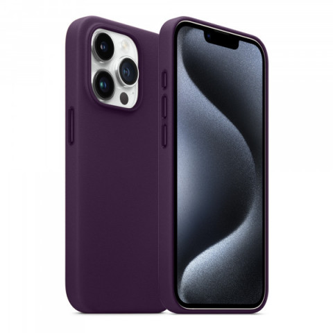 Чохол ArmorStandart FAKE Leather Case для Apple iPhone 15 Pro Max Deep Purple (ARM76308)