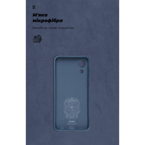 Чохол ArmorStandart ICON для Samsung A03 Core (A032) Camera cover Dark Blue (ARM60879)