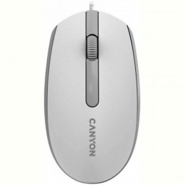 Миша Canyon M-10 USB White Grey (CNE-CMS10WG)