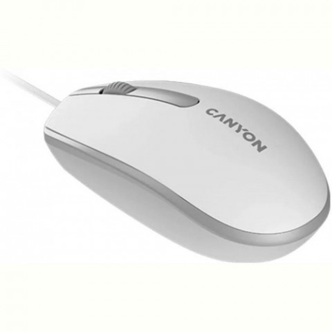 Миша Canyon M-10 USB White Grey (CNE-CMS10WG)