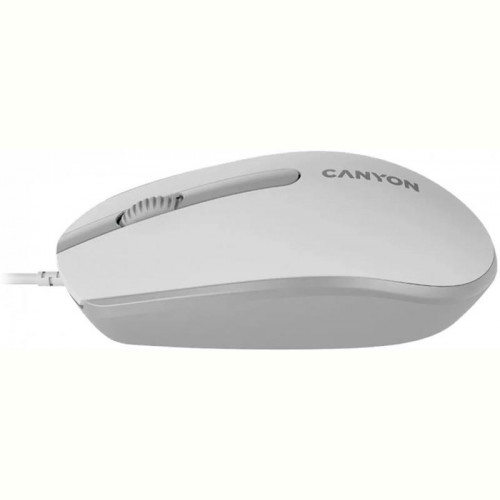 Миша Canyon M-10 USB White Grey (CNE-CMS10WG)