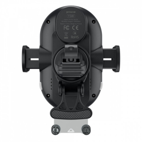 Автомобільний тримач з Бездротовим ЗП Proove Rounded Energy 15W black Купити в Україні