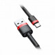 Кабель Baseus Cafule Series USB-USB-C, 1м Red/Black (CATKLF-B91)