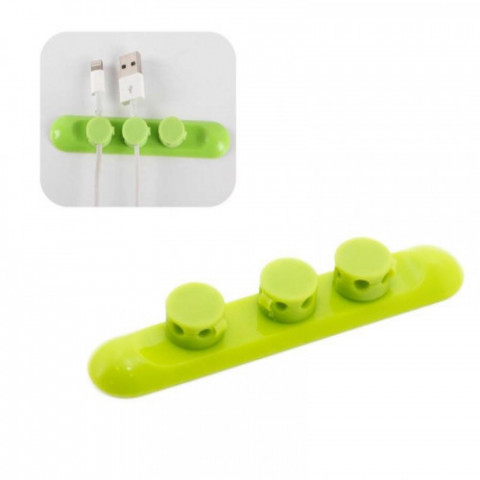 Органайзер для кабеля магнітний Extradigital Cable Clips CC-952 Green (KBC1704)
