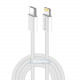 Кабель ColorWay Lightning + USB Type-C (M/M), 3.0 А, 1 м, Grey (CW-CBPDCL061-GR)