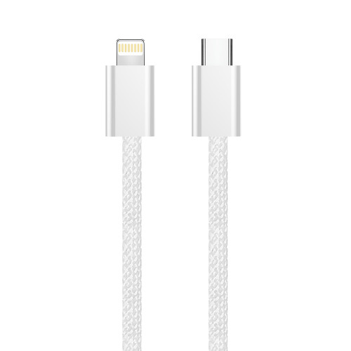 Кабель ColorWay Lightning + USB Type-C (M/M), 3.0 А, 1 м, Grey (CW-CBPDCL061-GR)