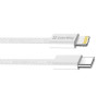 Кабель ColorWay Lightning + USB Type-C (M/M), 3.0 А, 1 м, Grey (CW-CBPDCL061-GR)