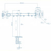 Кронштейн Walfix DM-400B (для 2-х моніторів)