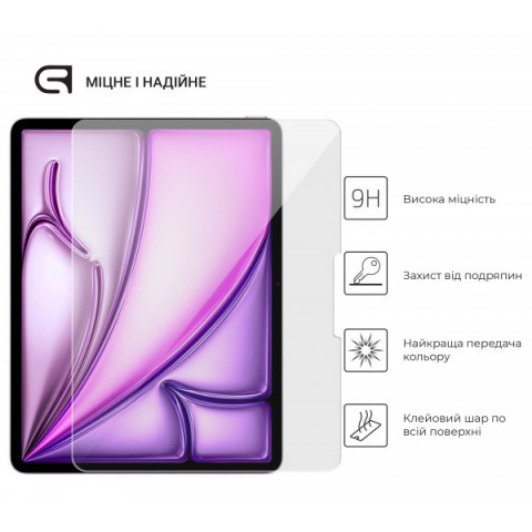 Захисне скло ArmorStandart Glass.CR для Apple iPad Air 13 2025 / Air 13 2024 / Pro 13 2025 / Pro 13 2024 (ARM74632)