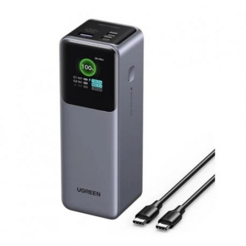 Зовнішній акумулятор Power Bank Ugreen 25000mAh 200W Gray (PB722)