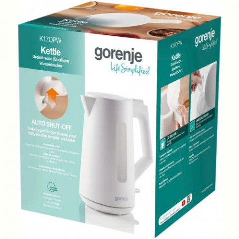 Електрочайник Gorenje K17OPW