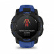 Смарт-годинник Garmin Instinct 3 45mm AMOLED Black with Bolt Blue/Black Silicone Band (010-02936-03)