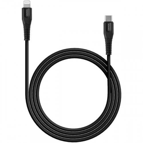 Кабель Lightning Canyon USB Type-C/Apple Lightning Black 1.2m (CNS-MFIC4B)