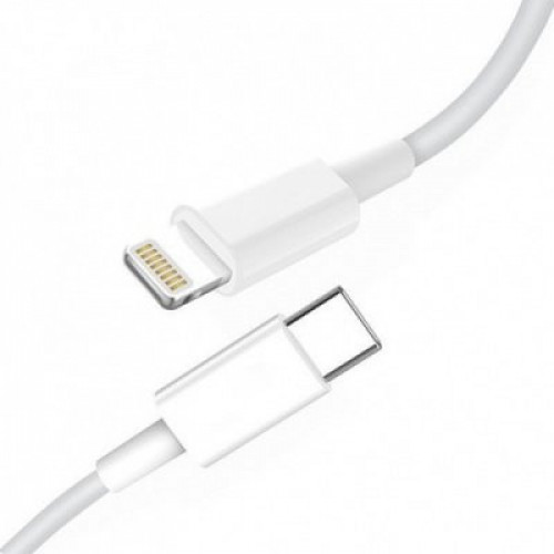 Кабель SkyDolphin S12L Frost Line Lightning - USB-C 1м, White (USB-000576)