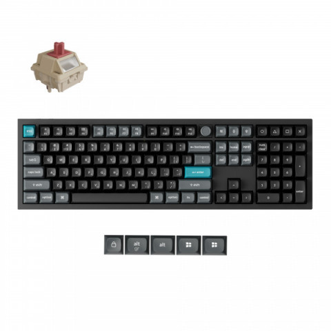 Клавіатура бездротова Keychron Q6 Ultra Keychron Red Switch Black RGB (Q6U-M1-UA) Купити в Україні