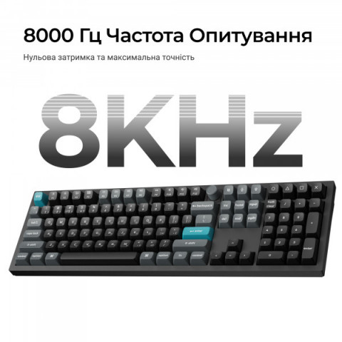 Клавіатура бездротова Keychron Q6 Ultra Keychron Red Switch Black RGB (Q6U-M1-UA) Купити в Україні