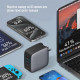 Мережевий зарядний пристрій ColorWay Power Delivery GaN (USB-A + 3USB TYPE-C) (100W) Black (CW-CHS047PD-BK)