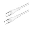 Кабель ColorWay USB Type-C + USB Type-C (M/M), 5.0 А, 1 м, White (CW-CBPDCC065-WT)