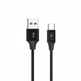 Кабель SkyDolphin S55T Neylon USB - USB Type-C (M/M), 1 м, Black (SDUSB-000436)