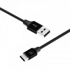 Кабель SkyDolphin S55T Neylon USB - USB Type-C (M/M), 1 м, Black (SDUSB-000436)