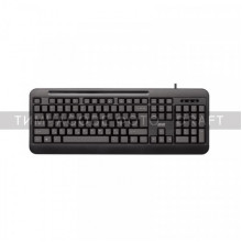 Клавіатура мембранна 2E KM1040 104key, USB-A, EN/UK, чорний