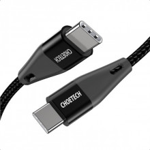 Кабель Choetech USB Type-C - USB Type-C (M/M) 100W, 1 м Black (XCC-1008)