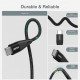 Кабель Choetech USB Type-C - USB Type-C (M/M) 100W, 1 м Black (XCC-1008)