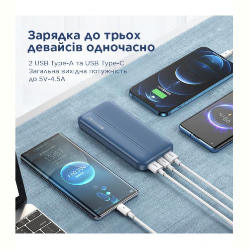 Універсальна мобільна батарея Remax RPP-213 Tinyl 20000mAh Blue (RPP-213)