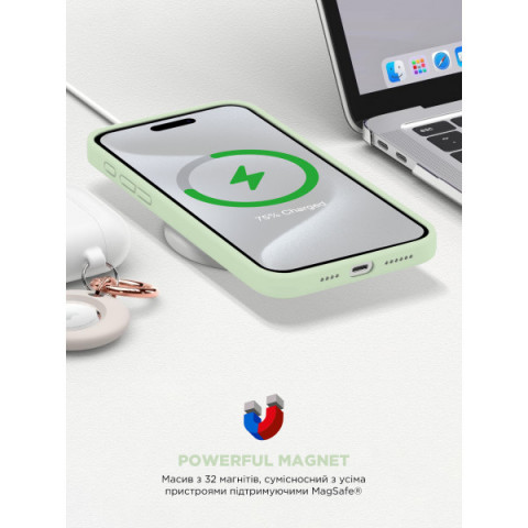 Чохол ArmorStandart ICON2 MagSafe для Apple iPhone 15 Pro Max Soft Mint (ARM77014)