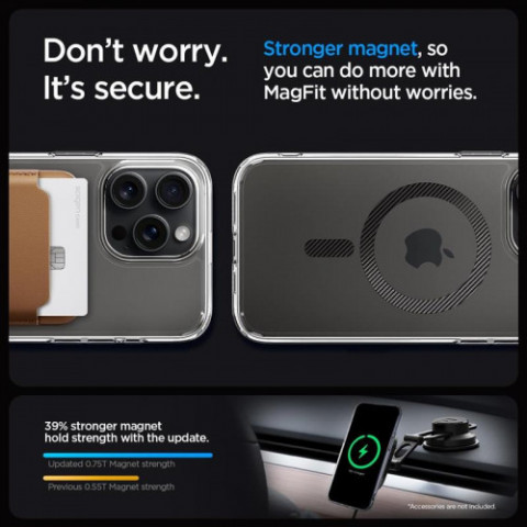 Чохол-накладка Spigen Ultra Hybrid MagFit для Apple iPhone 15 Pro Max Carbon Fiber (ACS06578)