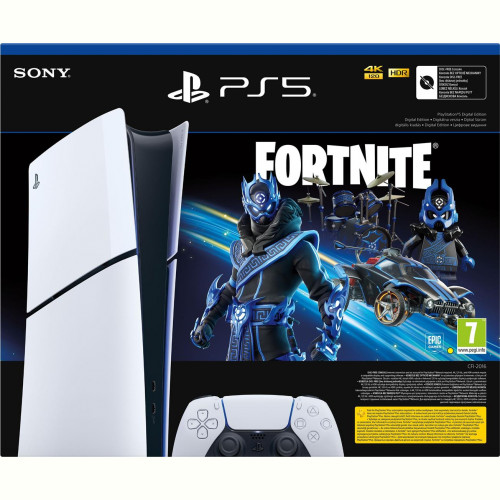 Ігрова приставка Sony PlayStation 5 Slim Digital Edition (Fortnite Cobalt Star Bundle) (1000045170)